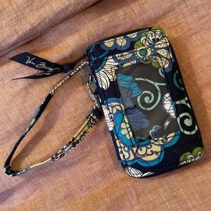 Vera Bradley Wristlet Wallet | Retired Color: Mod Floral Blue